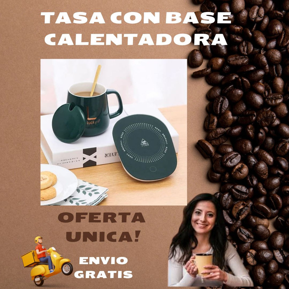Tasa con base calentadora