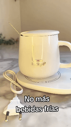 Tasa con base calentadora