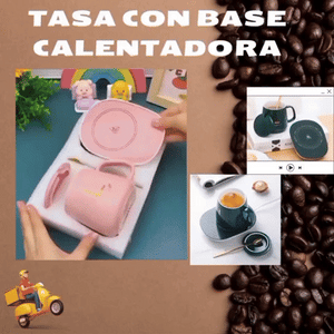 Tasa con base calentadora